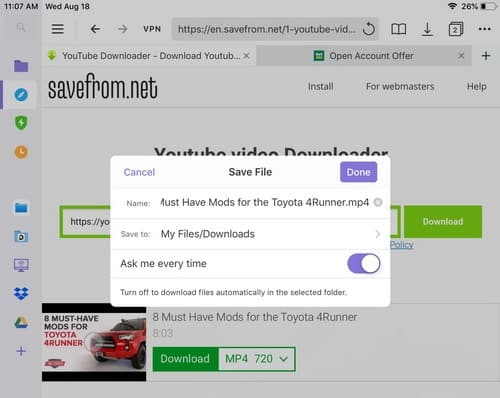 Documents - Savefrom.net - iPad - Save Video File